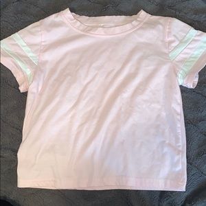 pink crop top